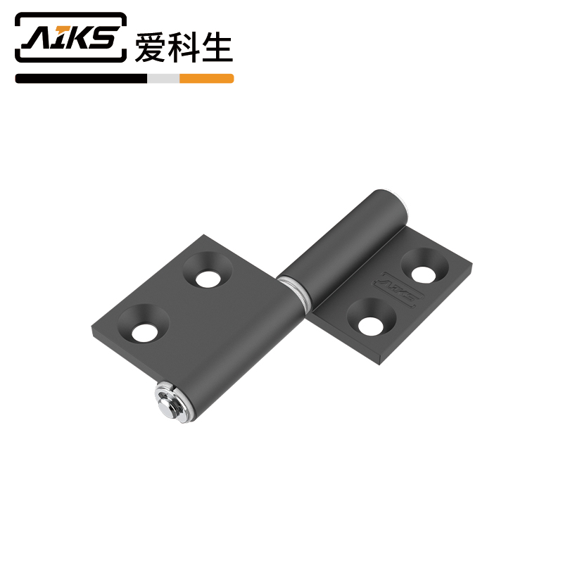 可脱卸铝合金门柜合页黑砂右-1554-73R