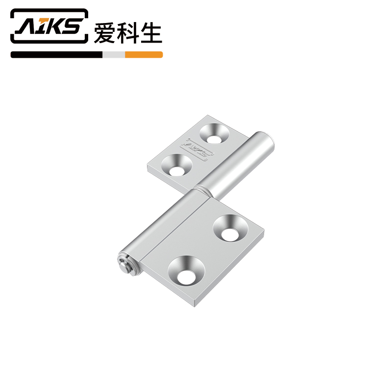 可脱卸铝合金门柜合页银砂左-1554-83L