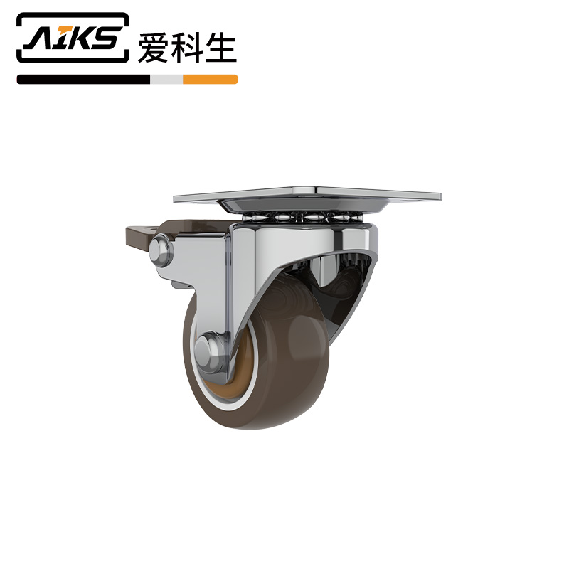1.5寸重型工业尼龙刹车静音轮-9207-38B